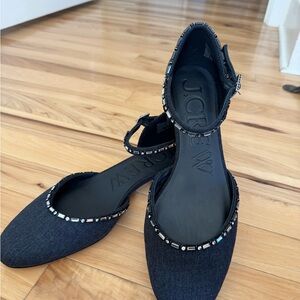 J. Crew Women's Suiting Fabric Pump with Crystals